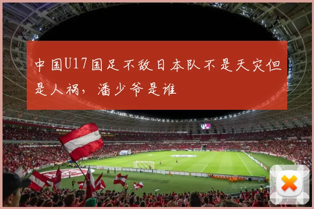 中国U17国足不敌日本队不是天灾但是人祸，潘少爷是谁