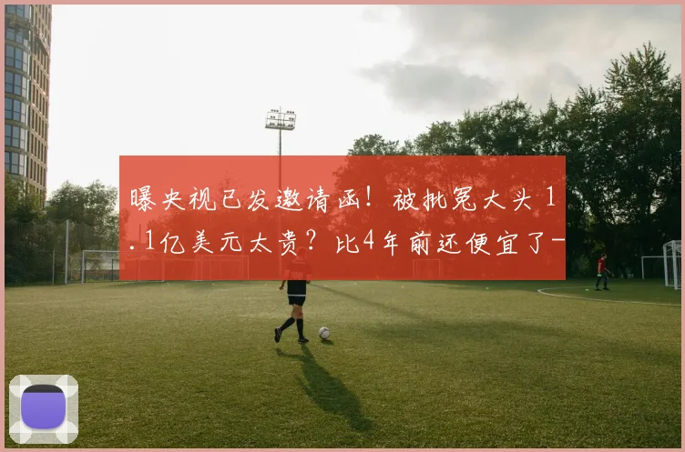 曝央视已发邀请函！被批冤大头 1.1亿美元太贵？比4年前还便宜了